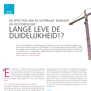 Lang leve de duidelijkheid?!