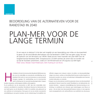 Plan-MER voor de lange termijn