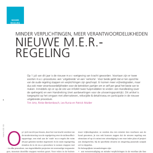 Nieuwe m.e.r.-regeling