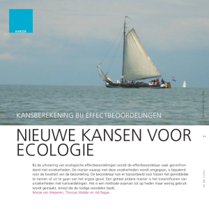 Nieuwe kansen voor ecologie