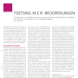 Toetsing m.e.r.-beoordelingen