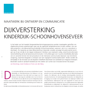 Dijkversterking Kinderdijk-Schoonhovenseveer