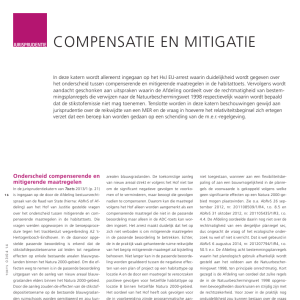 Compensatie en mitigatie