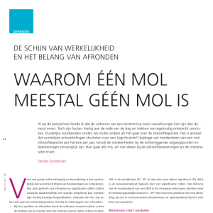 Waarom één mol meestal géén mol is