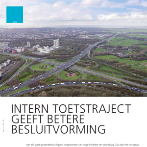 Intern toetstraject geeft betere besluitvorming